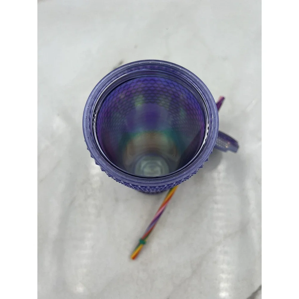 Starbucks Tumbler 24oz Sofie Birkin Pride 2023 Purple Studded Bling New